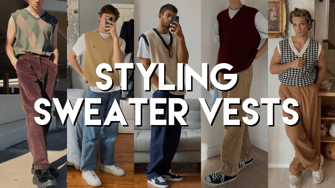 Men&rsquo;s Sweater Vests | Spring Outfit Ideas | Men's Spring Fashion Style Trends Blog Streetwear 2023