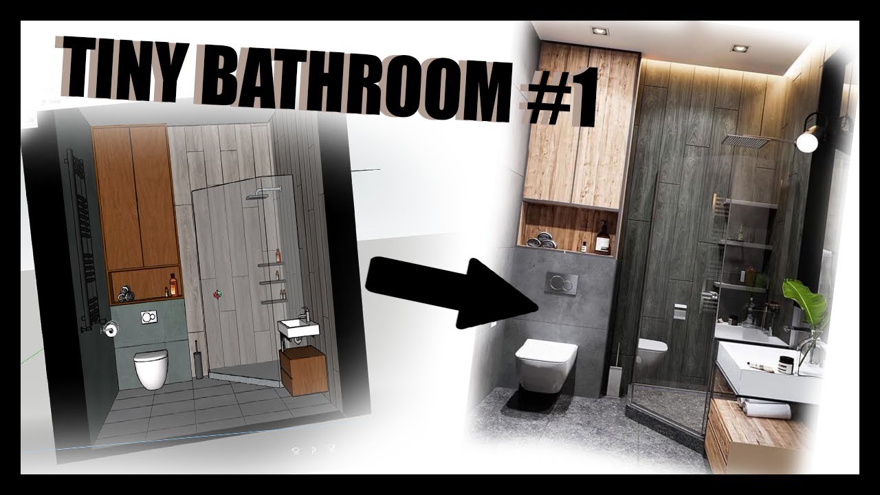 SKETCHUP WEB - TINY BATHROOM DESIGN