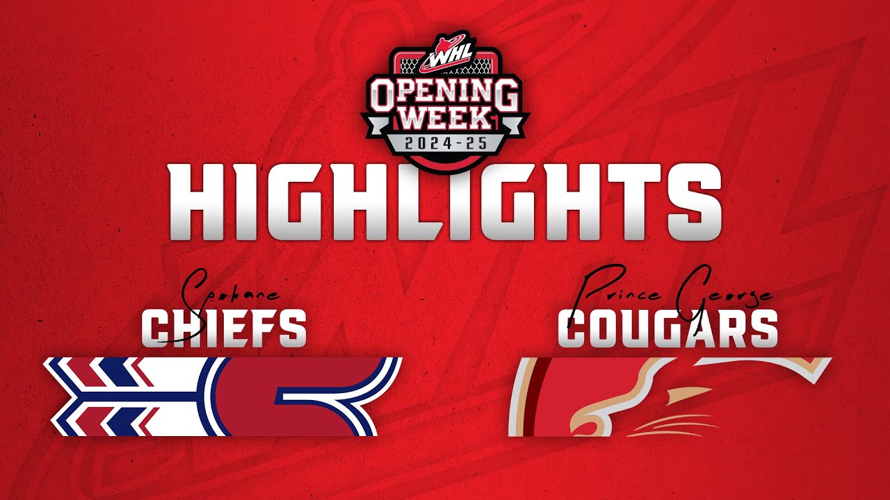 Spokane Chiefs at Prince George Cougars 9/20 | WHL Highlights 2024-25