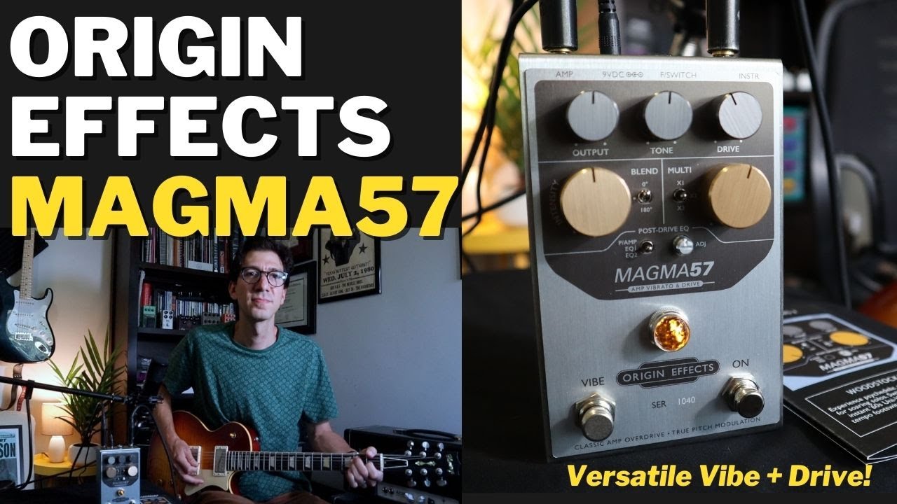 The Origin Effects MAGMA57 is a Versatile Vibe + Drive in One! Pedal Review