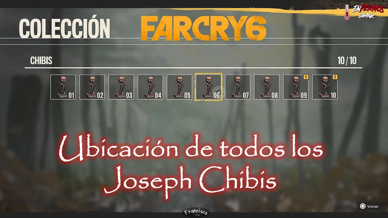 🔪Far Cry 6 DLC Joseph: Colapso🧠 Ubicación de todos los Joseph Chibis 🧠
