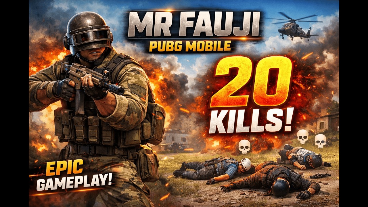 20 Kills Insane PUBG Mobile Gameplay 🔥 Mr Fauji Dominates the Lobby | High Kill Match”