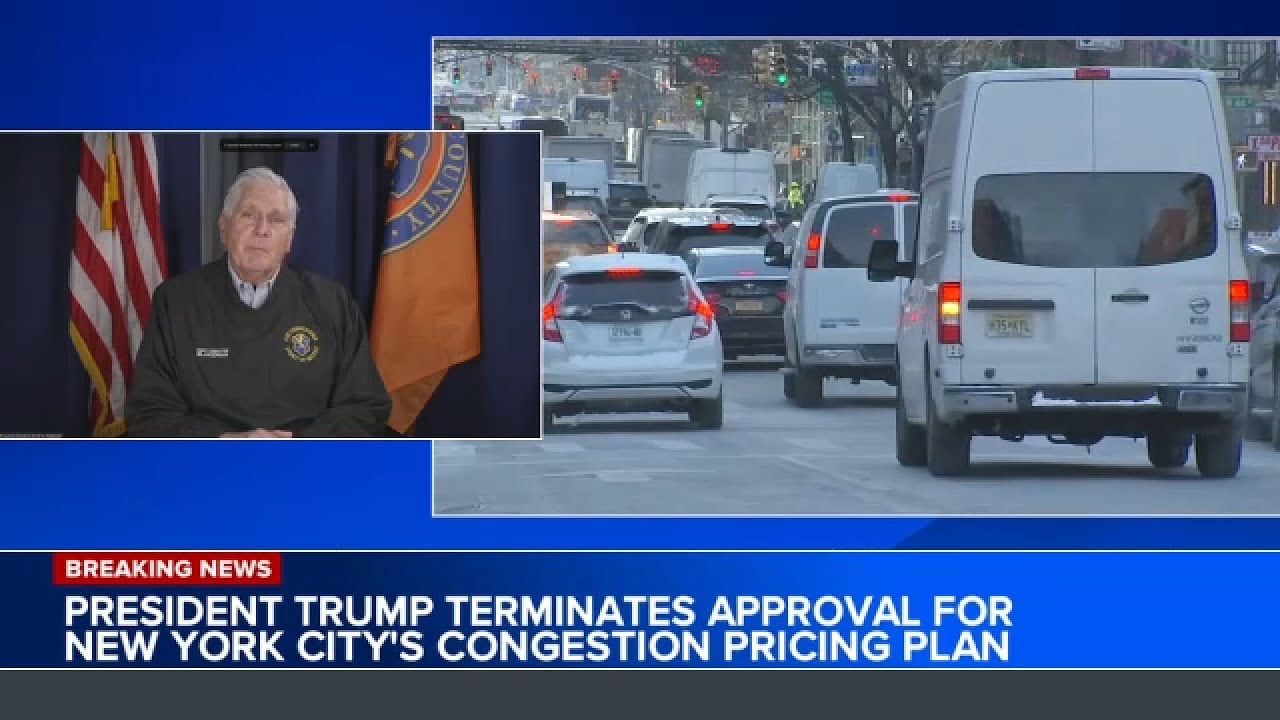 Nassau County Executive reacts after congestion pricing approval terminated
