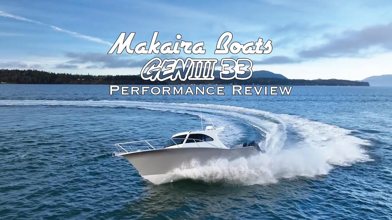 Makaira Boats Gen3 33 | Powered by twin 350hp Mercury V10s
