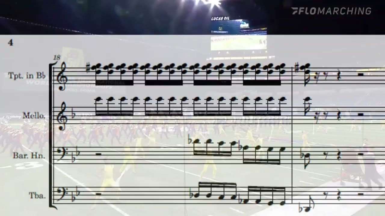 Carolina Crown 2022 Double Tonguing Feature Transcription