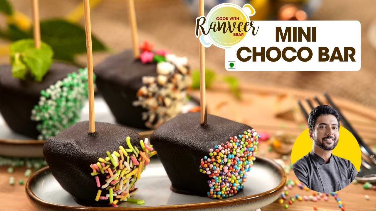 ChocoBar Ice Cream | सिर्फ 3 चीज़ों से झटपट चोकोबार आइस क्रीम | mini Chocobar at home | Chef Ranveer