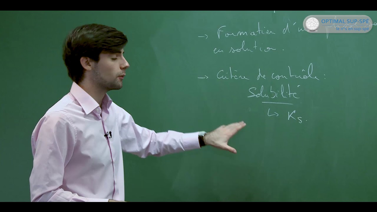 Chimie des solutions : Cours prépa scientifique sur les réactions en solution