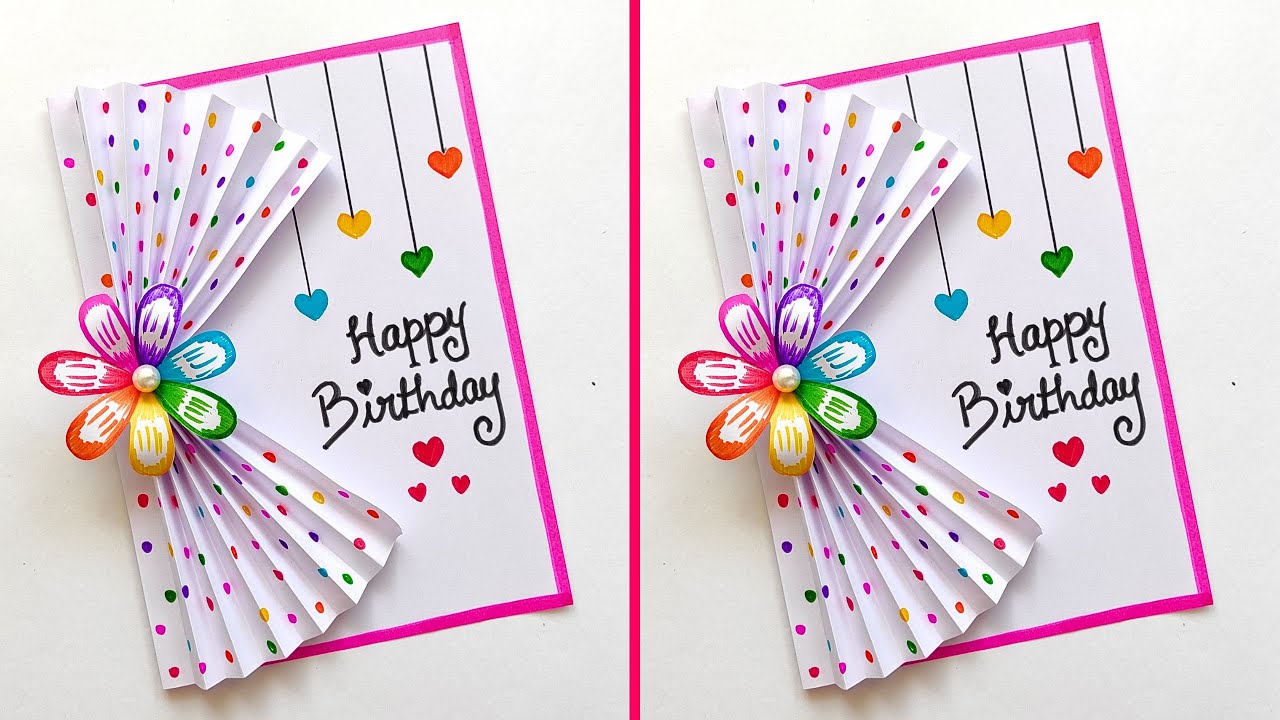 Birthday Greeting Card Ideas | Easy White paper Birthday Card | Birthday Card for Best Friend | 2024