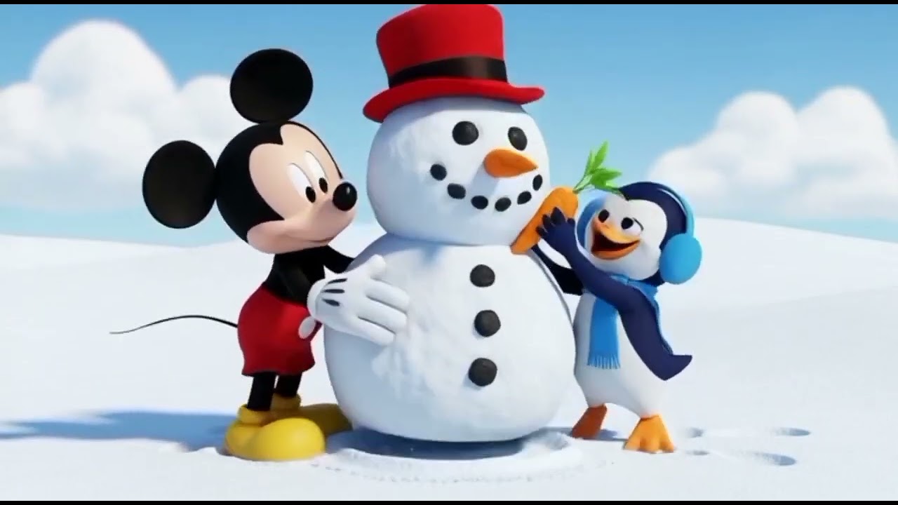 Mickey Mouse & Peeny Penguin Snow Adventure ❄️ | Fun Cartoon For Kids