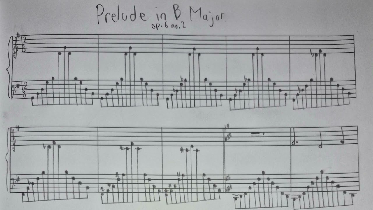 Prelude in B major | Bryant Tapia (Op. 6 no. 2)