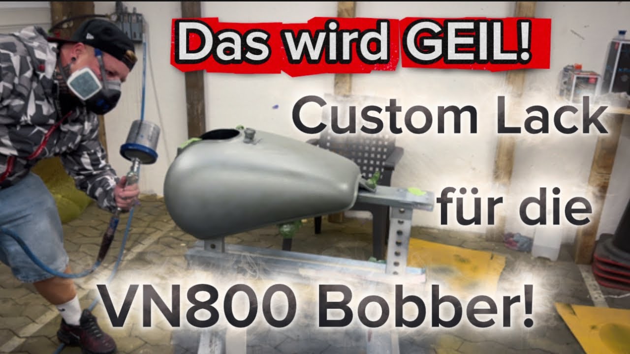 ES WIRD WILD! Custom Motorrad Lackierung für das VN800 Bobber Projekt! | ultraviolence_gang