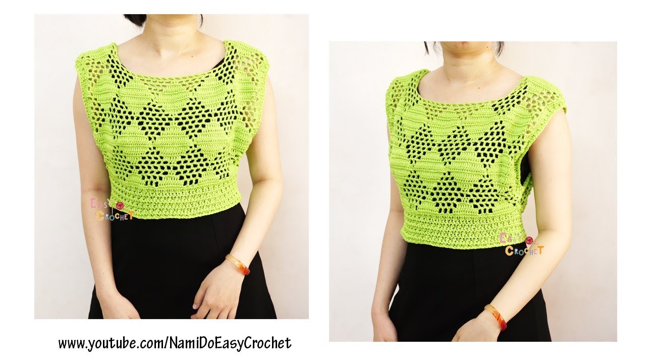 Easy Crochet for Summer: Crochet Crop Top (blouse) #25
