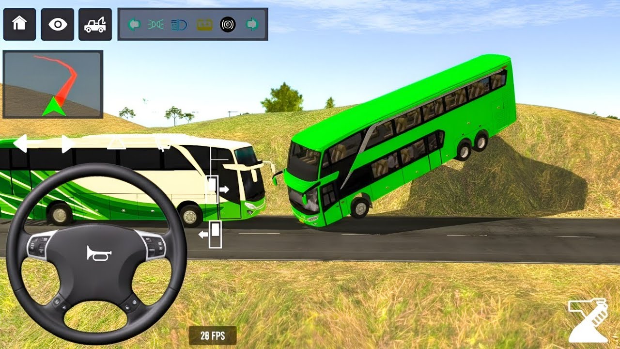 BUS SIMULATOR INDONESIA || Bus🚌 Driving👮‍♂️ New City Coach bus Simulator - Android Gameplay