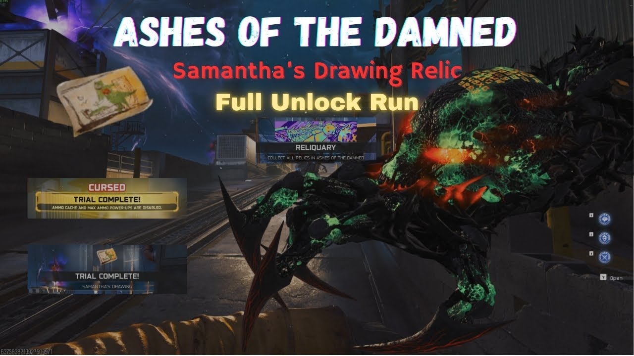Ashes of the Damned SAMANTHA'S DRAWING RELIC Full Unlock Run