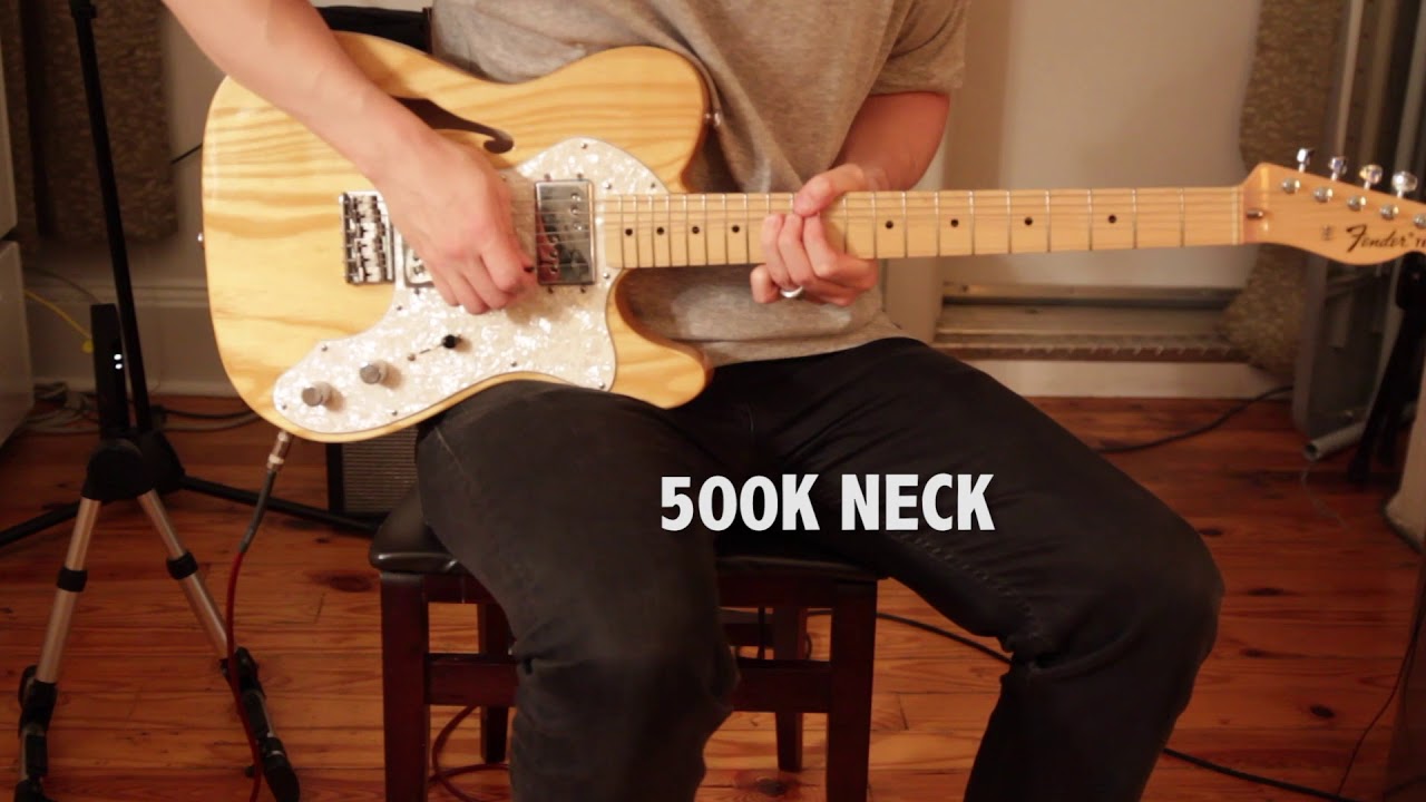 250k vs 500k pots - Fender 72 Thinline Telecaster