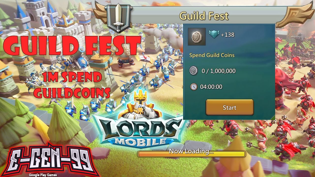 Lords Mobile Guild Fest Task 1m Spend Guild Coins
