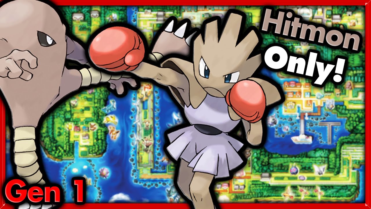 Can I Beat Pokemon Red with ONLY Hitmonchan & Hitmonlee? 🔴 Pokemon Challenges