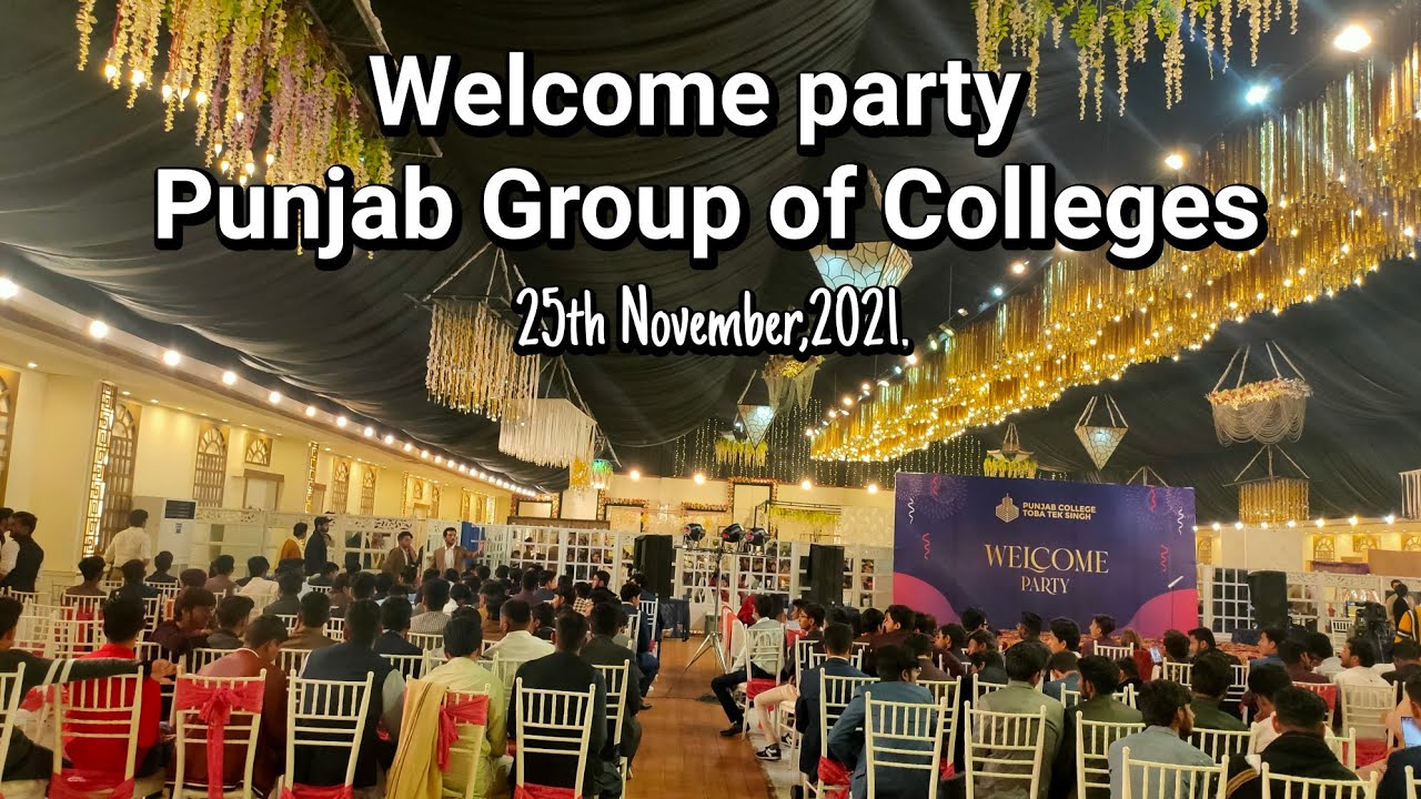 Welcome party vlog | Punjab College | Toba Tek Singh | #pgc #punjabians