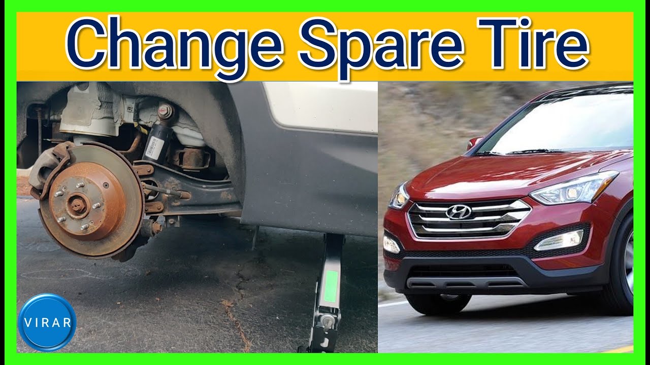 Как заменить запасное колесо — Hyundai Santa Fe (2013-2018)