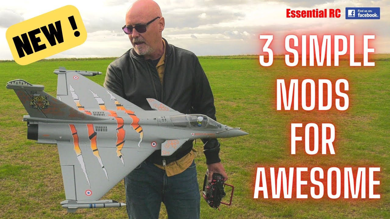 3 SIMPLE MODS FOR AWESOME ! NEW FMS Rafale 64mm EDF Jet