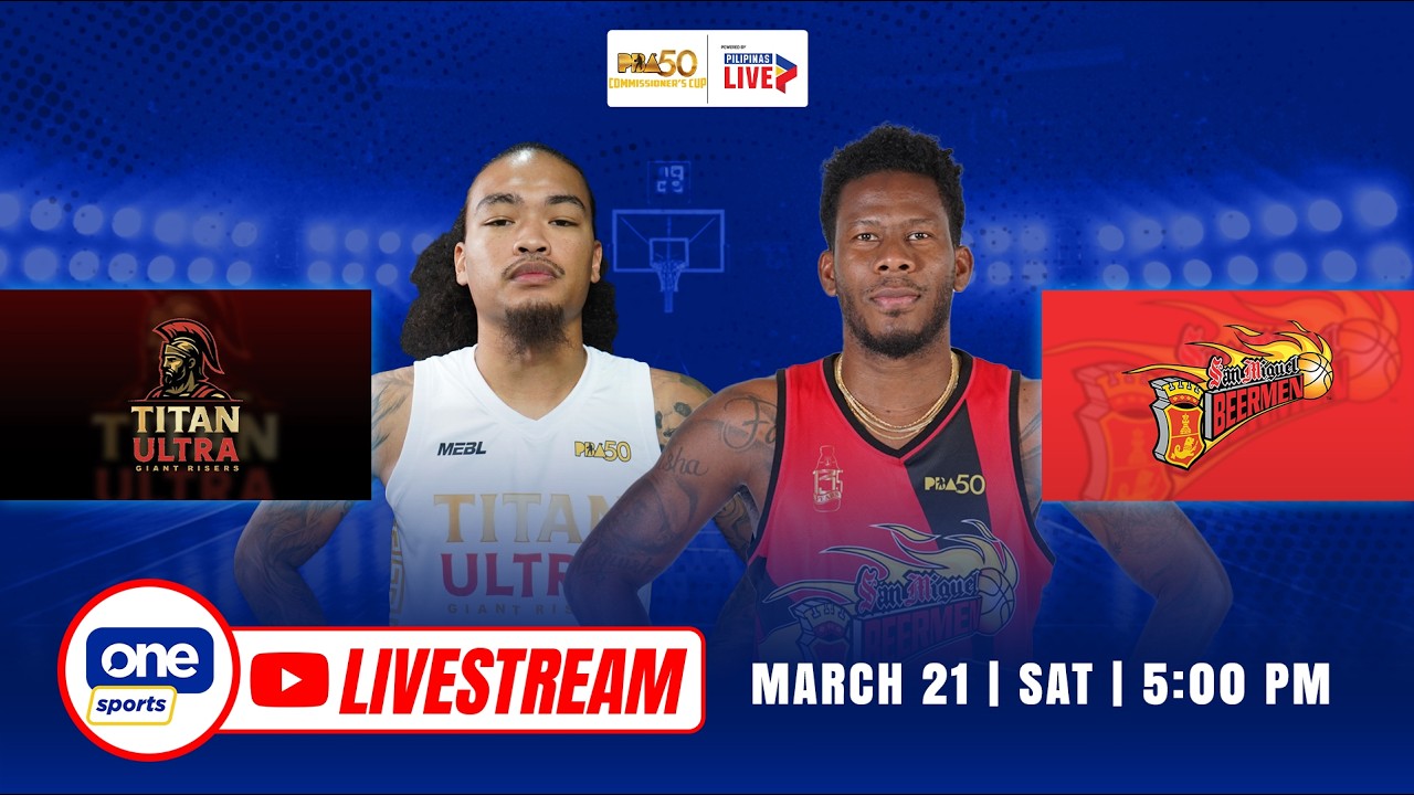 LIVE: TITAN ULTRA vs. SAN MIGUEL | PBA 50 COMMISSIONER&rsquo;S CUP | MARCH 21, 2026