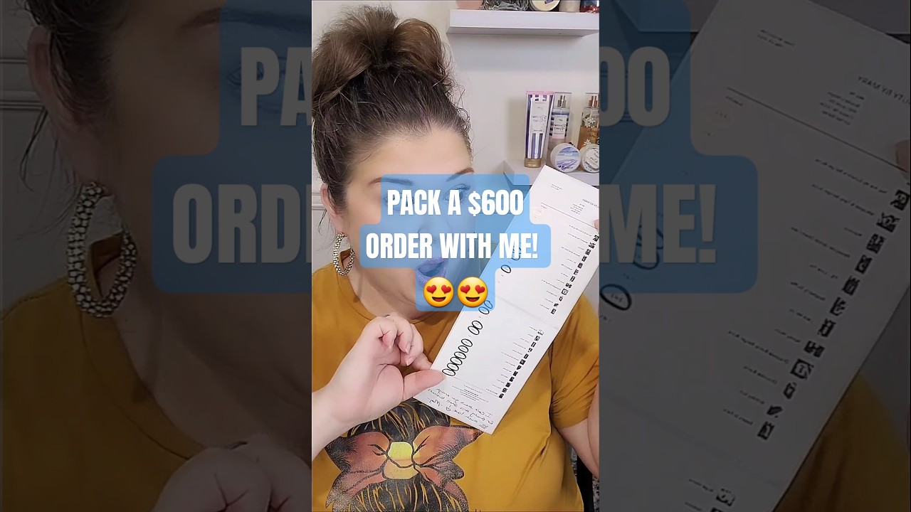Pack a $600 order with me!😍 #shorts #packingorders #smallbusinessowner #beauty #bangerbeautybymary