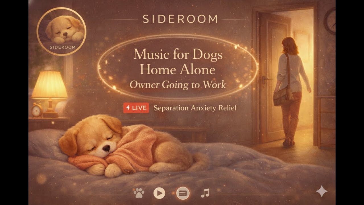 Soothing Music for Dogs When Owner Goes to Work | Anxiety Relief