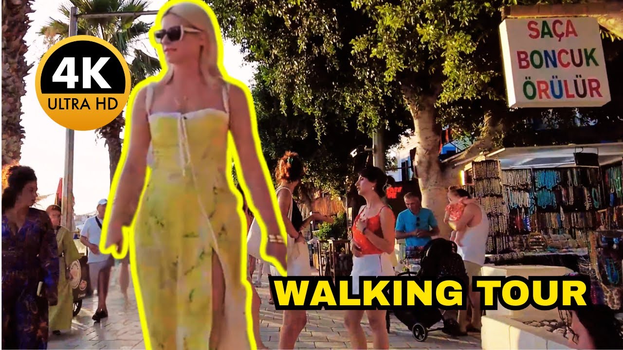 ENJOY THE AEGEAN COAST Bodrum 4K Virtual Walking Tour Beautiful City Travel in Muğla Turkey