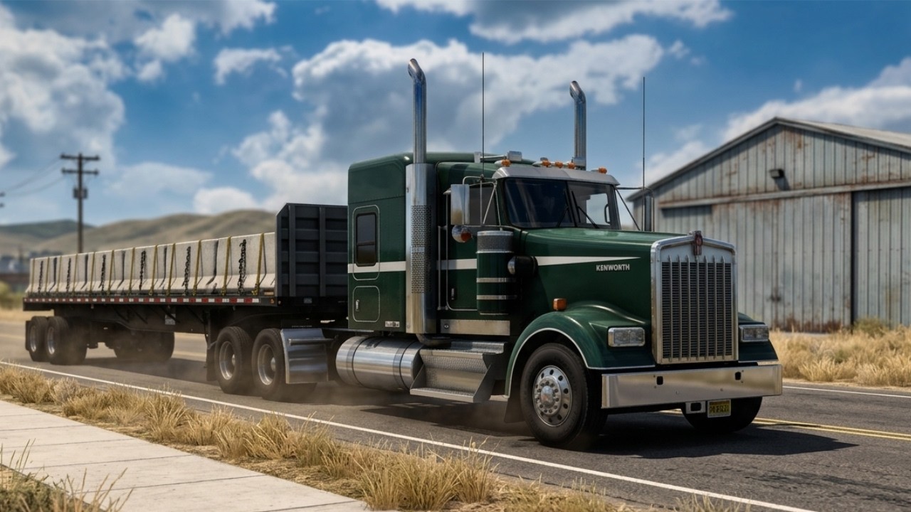 Truck Spotting in American Truck Simulator (Loud Jake Brakes!)