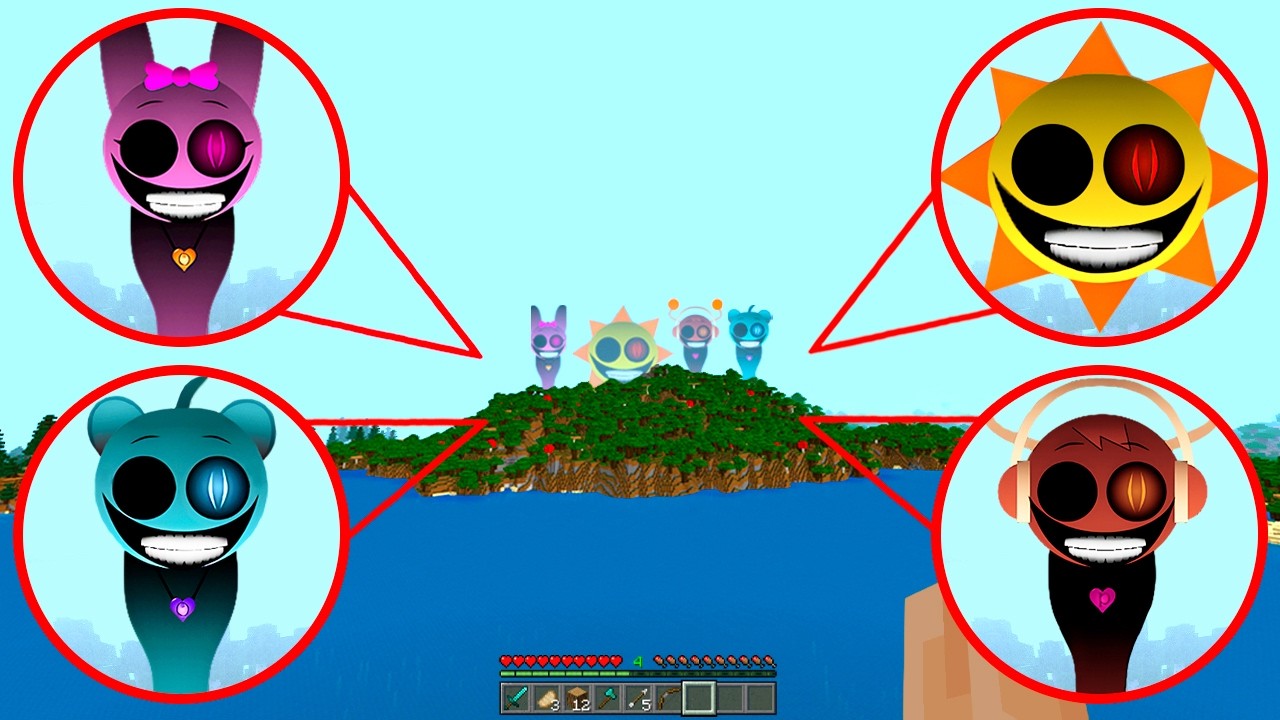 I Found All NEW Sprunki Double Date Phase 3 in Minecraft PE!