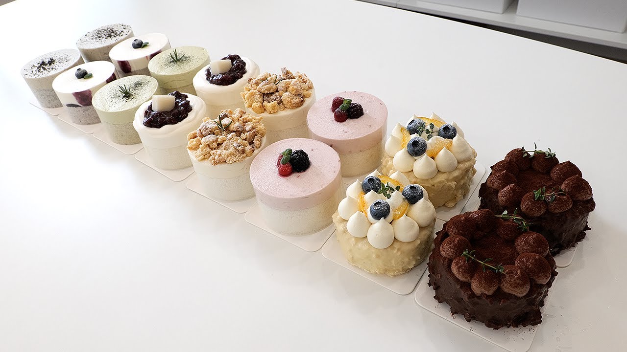 쫀득한 수제 떡 케이크 / handmade chocolate rice cake / korean dessert cafe