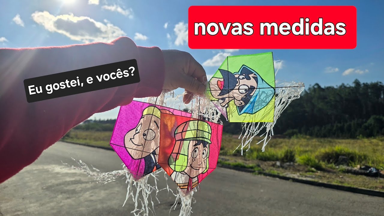 Novas medidas de mini pipa, ficaram muito boa.