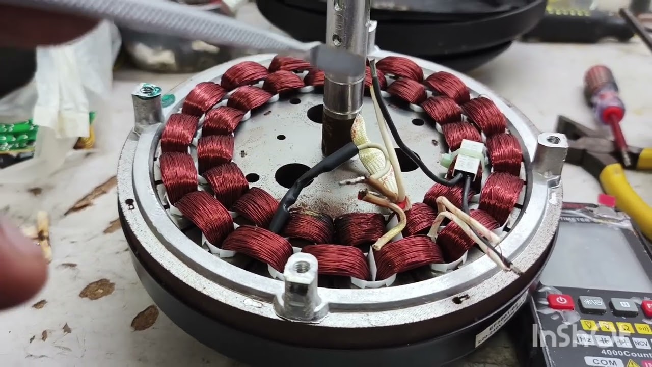 Kipas Siling tidak hidup. Repair coil burn #fan #kipas #diy 