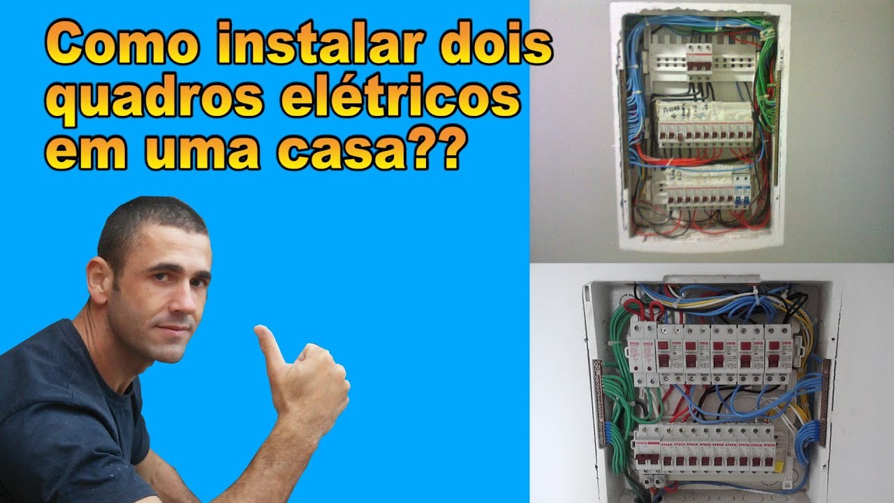 Instalação de Dois quadros de distribuição na mesma casa