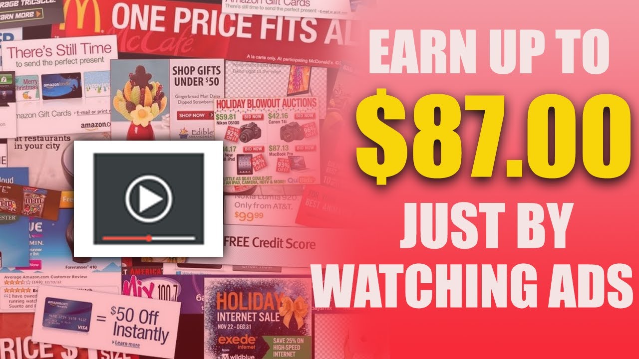 Earn $87 Watching Ads (Make Money Online 2023)