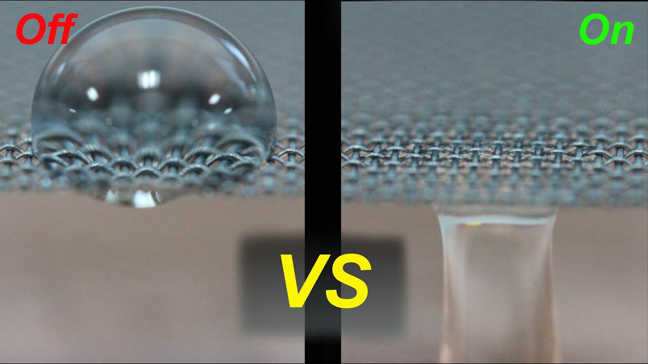 Graphene Coated Mesh for Electrowetting: An Electric Valve
