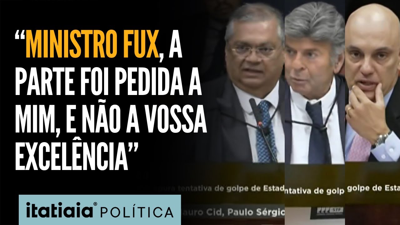 JULGAMENTO DE BOLSONARO: FUX, MORAES E FLÁVIO DINO DISCUTEM SOBRE INTERRUPÇÕES DURANTE VOTAÇÃO