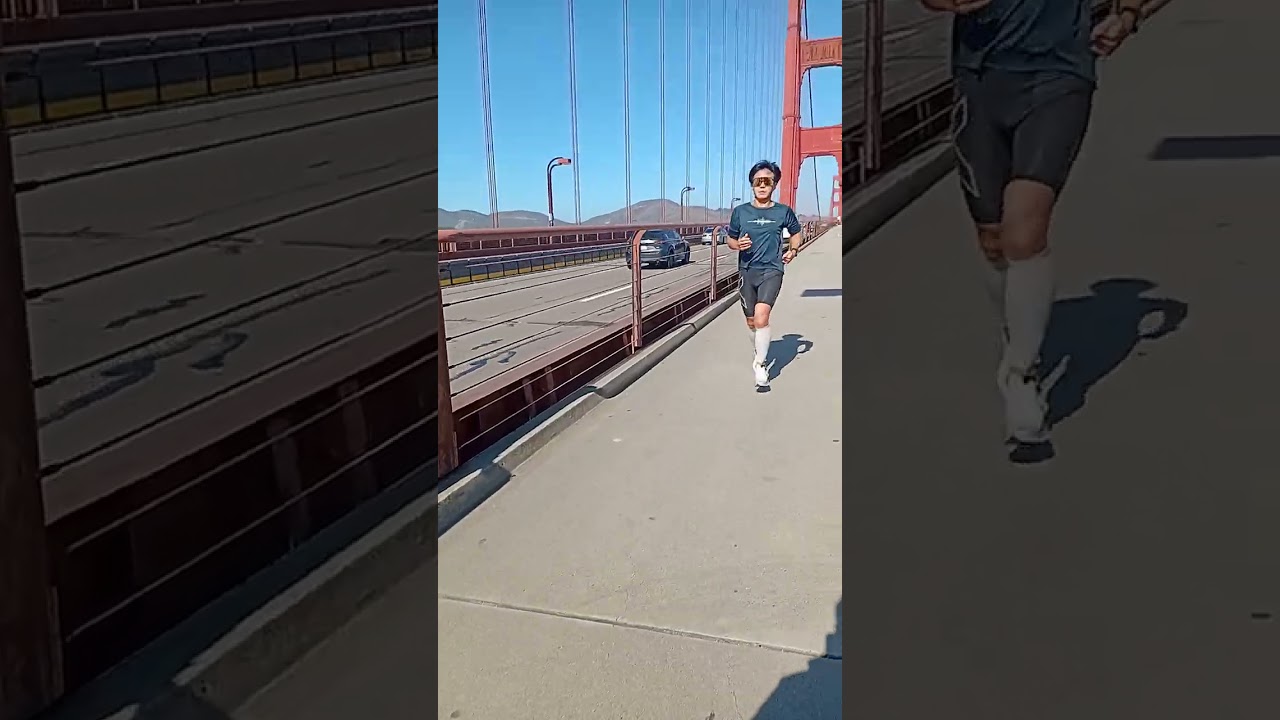 Golden bridge walk