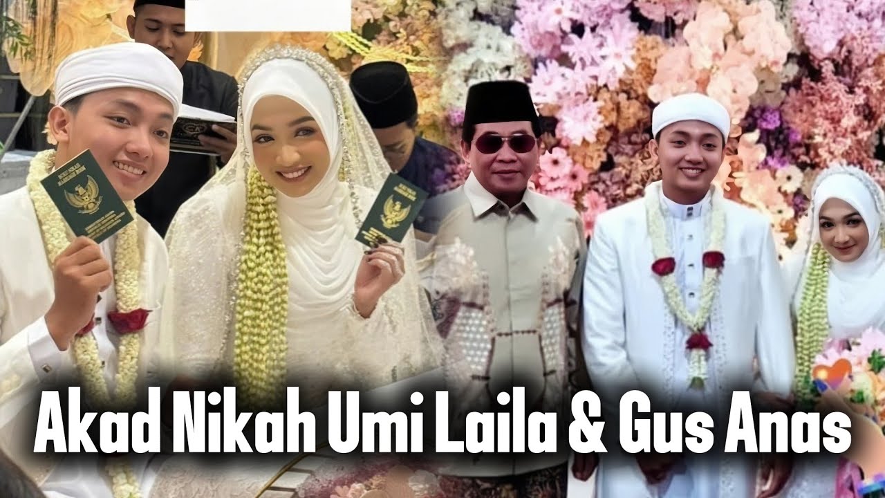 Detik AKAD NIKAH Pernikahan Ning Umi Laila Dengan Gus Anas di Hadiri Langsung Abah Anza