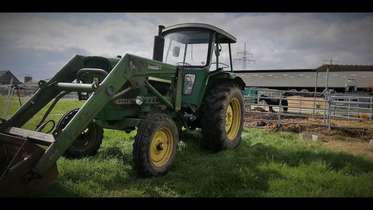 John Deere 3130 im Einsatz in der Rheinebene - 6 Zylinder Sound Power