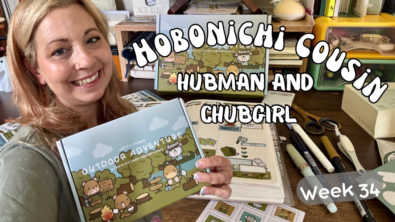 Weekly Plan With Me | Hobonichi Cousin | Hubman and Chubgirl Stickers 