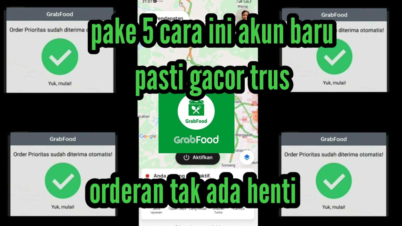 trik supaya akun baru gacor...banyak orderan terus #grab #grabfood #grabjabar