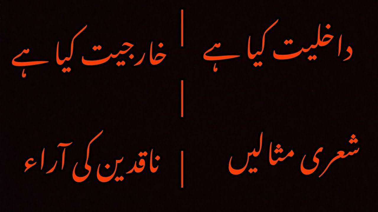 Dakhliyat or Kharjiyat kia hai | داخلیت اور خارجیت کیا ہے