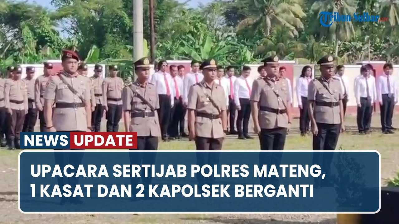 Upacara Sertijab Polres Mateng, 1 Kasat dan 2 Kapolsek Berganti