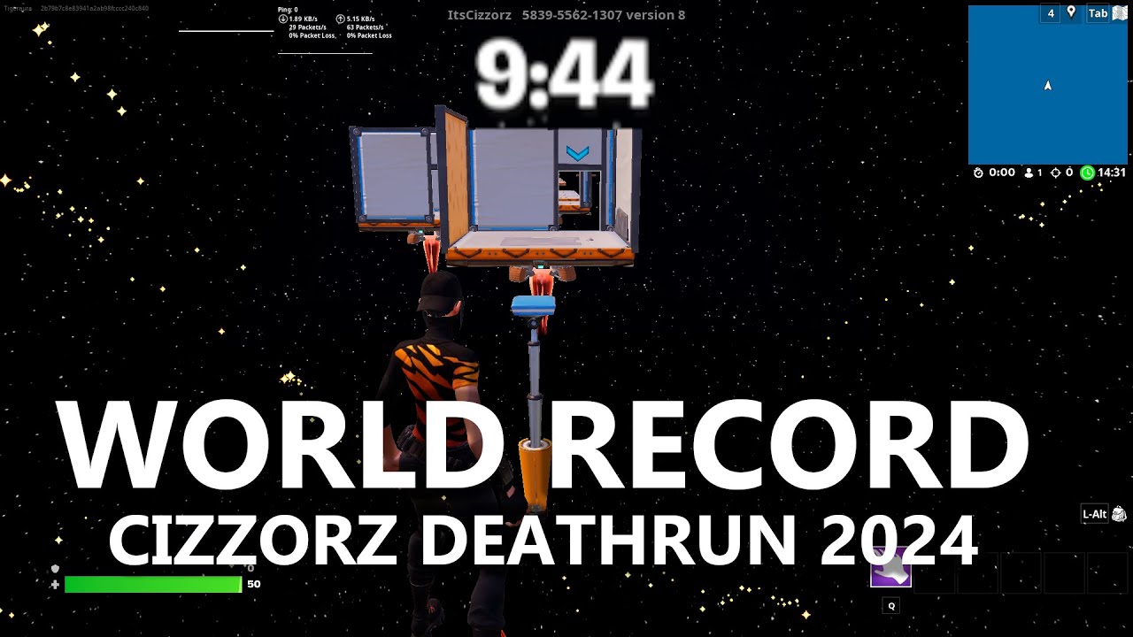 OFFICIAL WORLD RECORD 🥇 Cizzorz Deathrun 2024 | 9:44