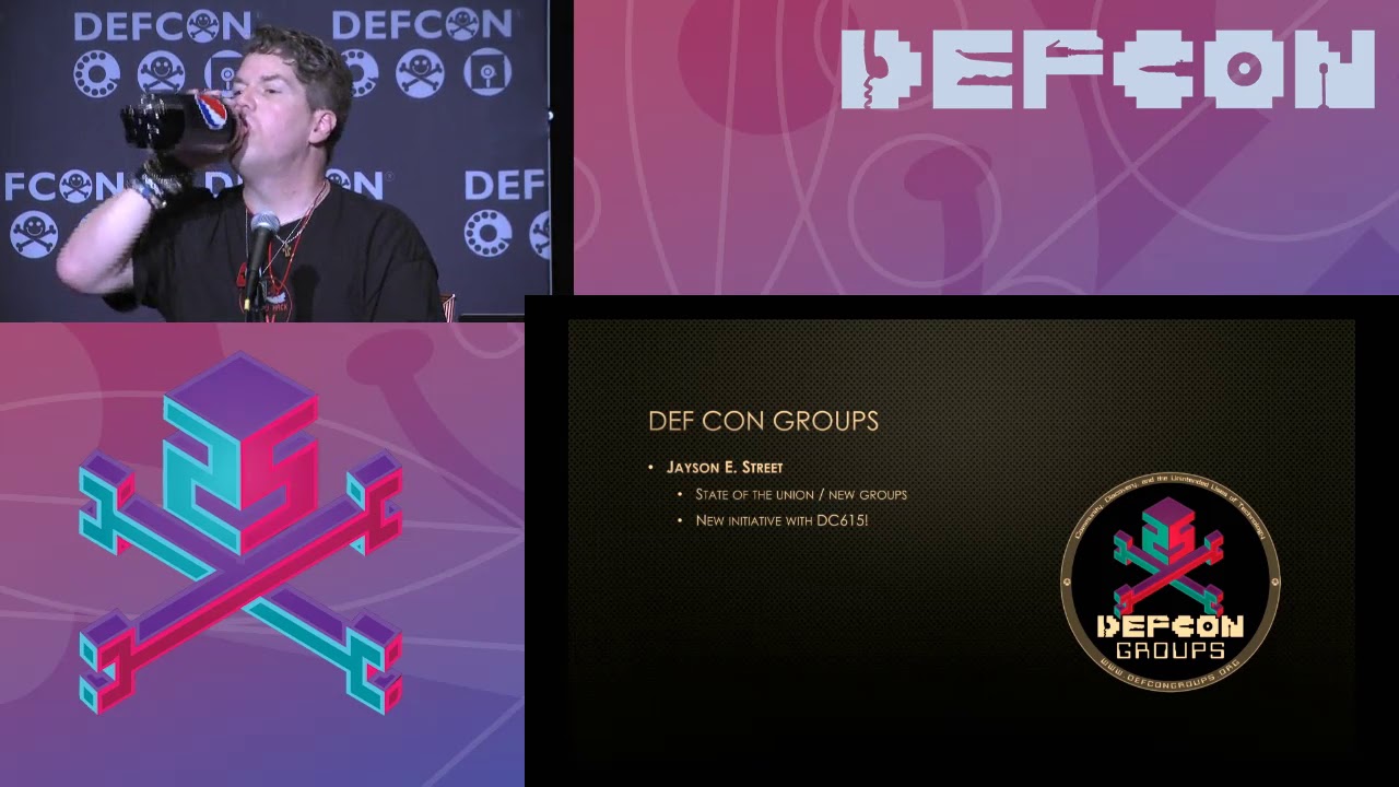 DEF CON 25 - Jeff Moss and Panel - DEF CON Groups Panel