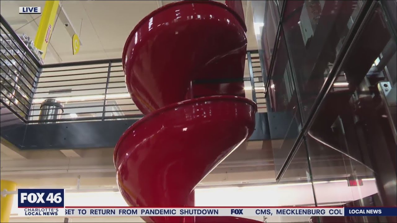 ‘World’s Coolest’ hardware store in Charlotte debuts new slide for customers