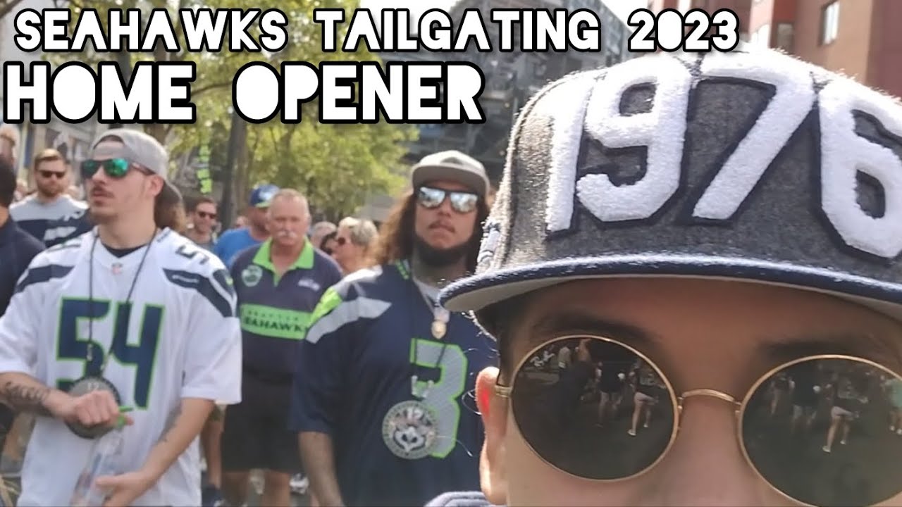 Tailgating tour around Lumen Field Seahawks vs Rams home opener! 🏈