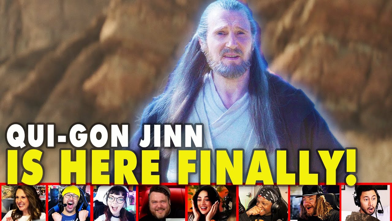 Reactors Reaction To Seeing Force Ghost Qui-Gon Jinn On Obi Wan Kenobi Episode 6 | Mixed Reactions