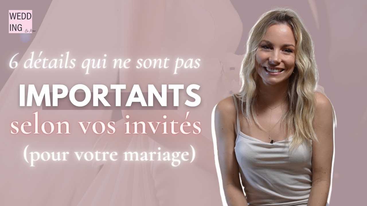 6 détails que vous pensiez importants pour votre mariage (et qui ne le sont pas pour vos invités) 😵